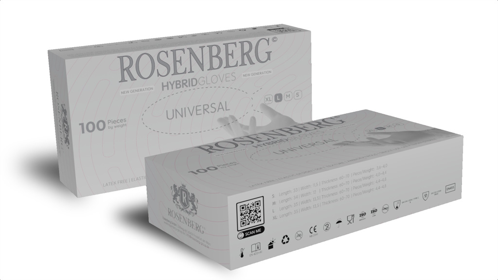 Rosenberg Hybrid Glove Universal_3D_2Packs